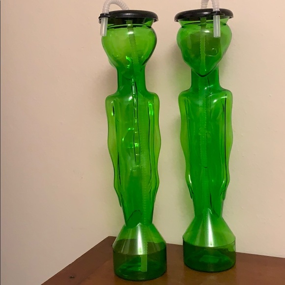 Extra Large Alien Water Bottle -Whirley SOLD - Picture 5 of 7